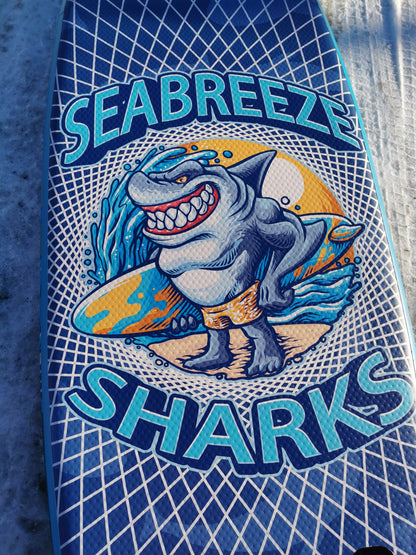 SeaBreeze Sharks iSUP 8" for barn.