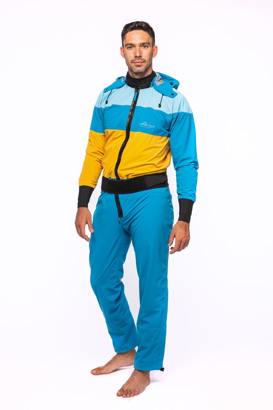 StandOut SUP wear Fjord tørrdrakt  herremodell. Fleksibel og lett tørrdrakt for alle typer helårspadling. Hold deg tørr om vinteren.