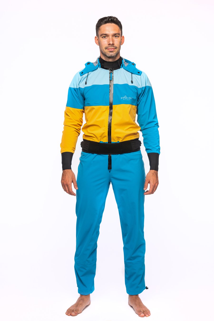 StandOut SUP wear Fjord tørrdrakt  herremodell. Fleksibel og lett tørrdrakt for alle typer helårspadling. Hold deg tørr om vinteren.