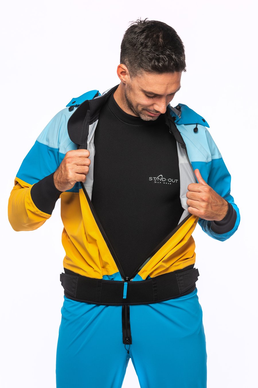 Polartech isolerende undertøy er perfekt under tørrdrakten. StandOut SUP wear Fjord tørrdrakt  herremodell. Fleksibel og lett tørrdrakt for alle typer helårspadling. Hold deg tørr om vinteren.